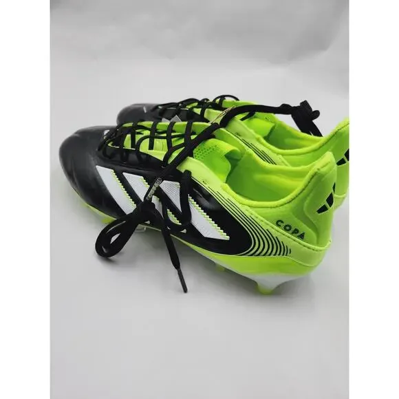 Size 10 Mens Adidas Copa Pure III Elite FG Core Black Green Soccer Cleats JH6304 - Picture 4 of 6